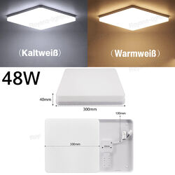 LED Deckenlampe Deckenleuchte Ultraflach Panel Schlafzimmer Badezimmer 12W-60W✔kaltweiß/Warmweiß/Dimmbar✔Bewegungsmelder✔20W/28W/36W