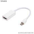 VIVANCO Hochwertiger Mini DisplayPort HDMI Adapter, kompatibel mit MacBook,