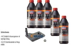 5 L Liqui Moly Top Tec ATF 1200 VAICO Getriebeölfilter für BMW 1er 116i 120i