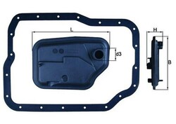 MAHLE ORIGINAL HX 149D Hydraulikfiltersatz AT Automatikgetriebe für MAZDA 3 (BK)