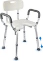 NEU Duschstuhl mit Armlehnen Höhenverstellbar Duschhocker Für Senioren Badestuhl