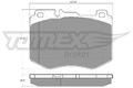 Bremsbelagsatz Scheibenbremse TOMEX Brakes TX 18-52 für GLC MERCEDES KLASSE W213