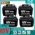 4x 12Ah Für Makita 18V 8Ah Akku BL1860B BL1850B BL1830 LXT AKKU /Doppelladegerät