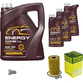 MANN-FILTER Ölfilter 8 L MANNOL Energy Combi LL 5W-30 für VW Transporter V