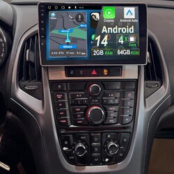Für Opel Astra J 2009-2014 2+64GB Android 14 Autoradio Apple Carplay GPS Navi BT