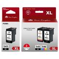 TINTEPATRONEN PG-545 CL-546XL für Canon Pixma MG2550 2450 2950 TS3150 3450 3550