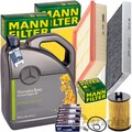 MANN INSPEKTIONSPAKET+5L ORIGINAL 5W-30 ÖL passend für MERCEDES A/B KLASSE W169