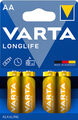 40x VARTA Longlife AA Mignon Alkaline Batterie (10x 4er Blister) LR6 MN1500 1,5V