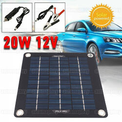 50W Solarpanel Kit Solarmodul USB Ladegerät Solarzelle Solar Auto Ladegerät 12V