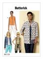 Schnittmuster Butterick 6328 Damenjacke, Damenweste mit Stehkragen Gr. 34-50