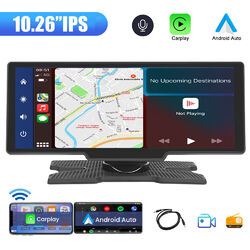 10.26" 2K Wireless CarPlay Android Auto Touchscreen Tragbare AutoRadio GPS FM BT