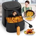 5.5L Heißluftfritteuse Heissluft Friteuse 700W Ohne Öl Fritteuse Mini Backofen