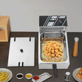 Öl-Friteuse Friteuse 6L Edelstahl 2500W Profi Küche Kaltzonen Fritteuse Fritöse
