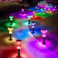 6pcs Gartenleuchte Solarleuchte Gartenlampe Außen Solar LED Solarlampen Garten