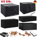 Gartenmöbel Abdeckung mit Ösen Gartentisch Abdeckplane Abdeckhaube Schutzhülle 