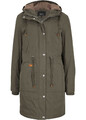 Übergangs-Parka Gr.36 bis 52 Oliv Kapuzen-Jacke Damenjacke Mantel Neu