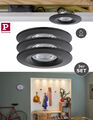 Paulmann LED Einbauleuchte Nova Mini Coin Set starr 66mm 3x4W Schwarz matt 2700K