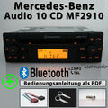 Mercedes Original Autoradio Bluetooth MP3 MF2910 Audio 10 CD Radio RDS Code Set