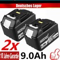 2x9,0Ah für Makita Akku 18V BL1860B BL1850B BL1830 BL1860 BL1890 Ersatzakku LED 