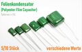 Folienkondensator Polyester Film Capacitor Verschiedene Werte Sortiment pF nF uF