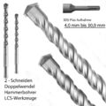 SDS Plus Hammerbohrer 4mm bis 30 mm Betonbohrer Steinbohrer Bohrer Zweischneiden