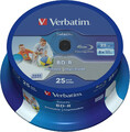 Verbatim BD-R SL Datalife Blu-Ray Rohlinge 25 GB, Blu-Ray-Disc Mit 6-Facher Schr