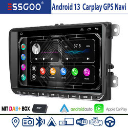 Carplay Autoradio Android 13 RDS GPS Navi Für VW GOLF 5 6 Plus Polo Touran Caddy