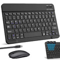 QWERTZ Funk Tastatur mit Maus Für Samsung Galaxy Tab S10 FE S9 S8 S7 S6 Lite A9+
