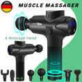 LCD Electric Massage Gun Muscle Massagepistole Massager Massagegerät mit 6 Köpfe