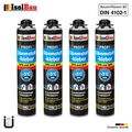 Dämmstoffkleber PU-Klebeschaum B2 Dämmplatten 4 x 750ml Perimeterkleber EPS XPS