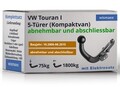 BRINK ANHÄNGERKUPPLUNG abnehmbar passend für VW Touran I +13-polig E-Satz ABE