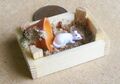 Weißes Harz Haustier Maus beim Spielen Tumdee Maßstab 1:12 Puppenhaus Miniatur Zubehör 
