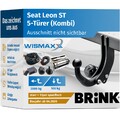 ANHÄNGERKUPPLUNG für Seat Leon Sportstourer ab 20 starr BRINK +13po E-Satz BRINK