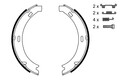 BOSCH 0 986 487 582 Bremsbackensatz, Feststellbremse für Mercedes Chrysler