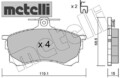 metelli 22-0250-0 Bremsbelagsatz für Scheibenbremse Bremsbelagsatz 