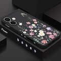 Blumen Schutzhülle für iPhone 16 15 Pro Max 16E 14 13 12 Mini 11 8 Silikon Cover