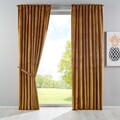 Verdunkelung Vorhang »Milano« Samt Schlaufenband Senf 2 Stück HxB 280x135 cm