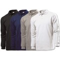 Stedman Long Sleeve Polo Shirt Herren Langarm 100% Baumwolle TShirt S M L XL XXL