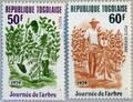 TOGO 1979 1366-67 A Tag des Baumes Tree Day Flora Nature Umwelt Environment **