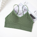 Sport-Bh Für Damen Gepolstertes Bustier Yoga-Camisole Kurzes Tanktop :