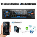 ESSGOO 1 DIN Autoradio Bluetooth Freisprech ID3tag MP3 Player 2 USB SD AUX-IN