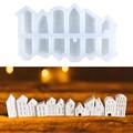 Silikonformen Häuser Weihnachtsdeko, 12er Set Gießformen für Resin und Gips