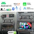 DAB+ Android 15 Autoradio Apple Carplay für VW Polo 6R 6C V 2009-2017 GPS 4+64GB