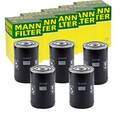 5x MANN-FILTER W 940/81 ÖLFILTER MIT EINEM RÜCKLAUFSPERRVENTIL ANSCHRAUBFILTER