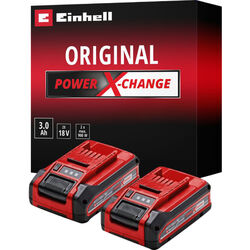 Einhell Akku Akku Power-X-Change Plus TWIN-PACK 18Volt 3,0Ah2 Stück, ohne Ladegerät