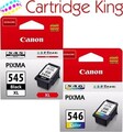 Canon PG-545XL schwarze und CL-546 Farbtinten für Pixma TS3450
