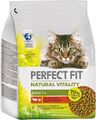 PERFECT FIT Natural Vitality mit Rind und Huhn für adulte Katzen 3 x 2,4 kg