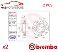 BREMSSCHEIBEN SATZ PAAR VORNE BREMBO 0995744X 2PCS P FÜR HYUNDAI I30,IX20