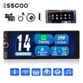 Autoradio 1 DIN Carplay Android 14 IPS Bildschirm GPS NAV FM RDS WIFI kamera MIK