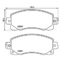 1x Bremsbelagsatz, Scheibenbremse HELLA 8DB 355 039-161 passend für SUBARU